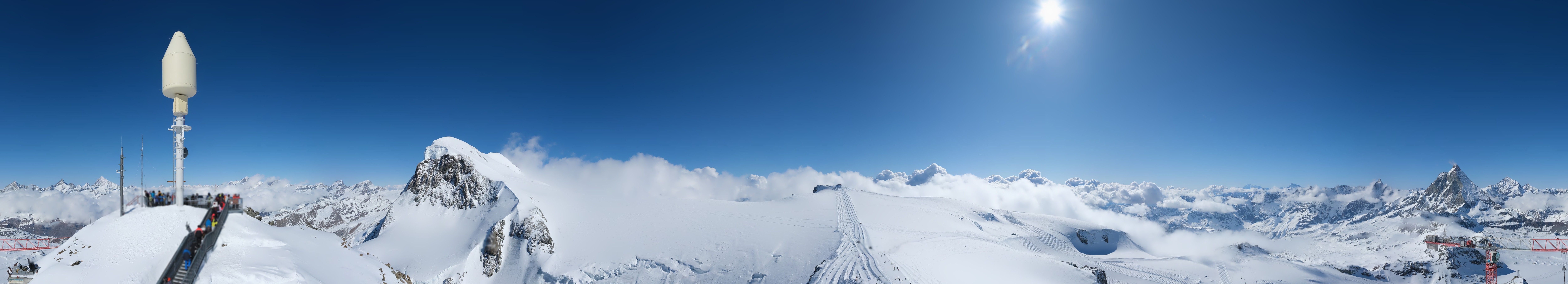 Archiv Foto Webcam Kleinmatterhorn Zermatt