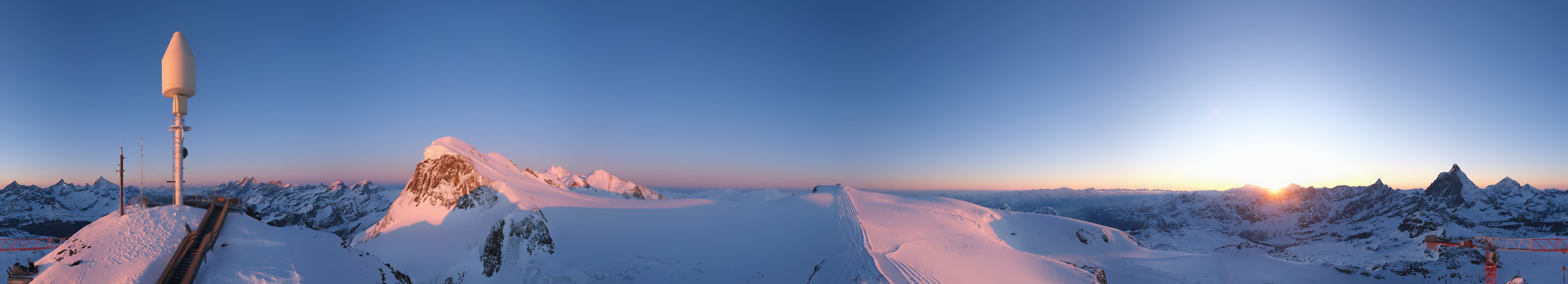Archiv Foto Webcam Kleinmatterhorn Zermatt