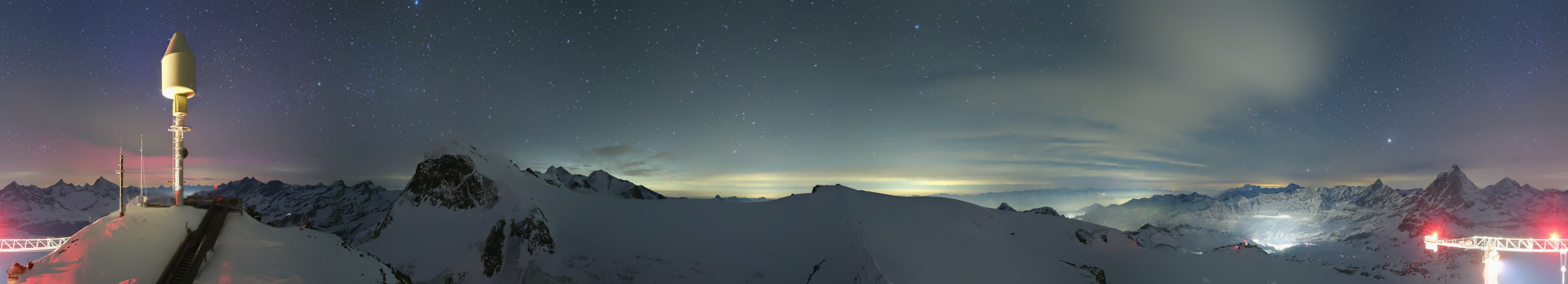 Archiv Foto Webcam Kleinmatterhorn Zermatt
