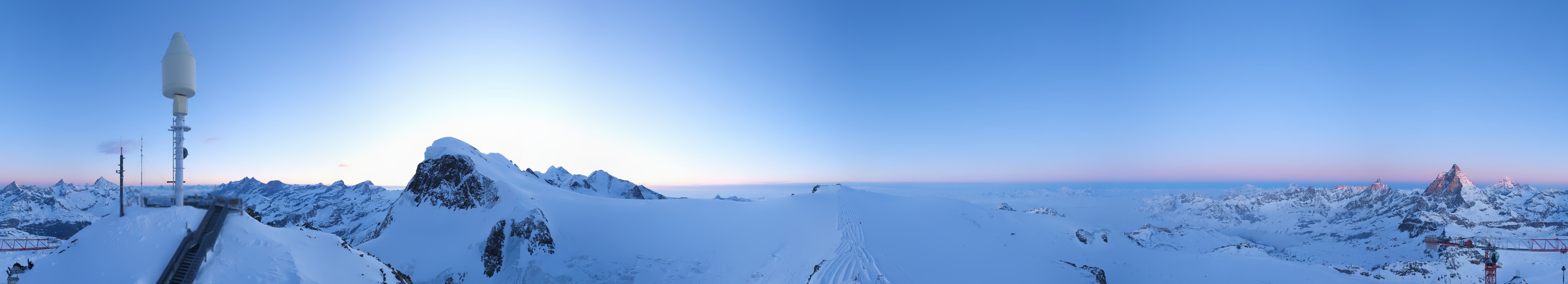 Archiv Foto Webcam Kleinmatterhorn Zermatt