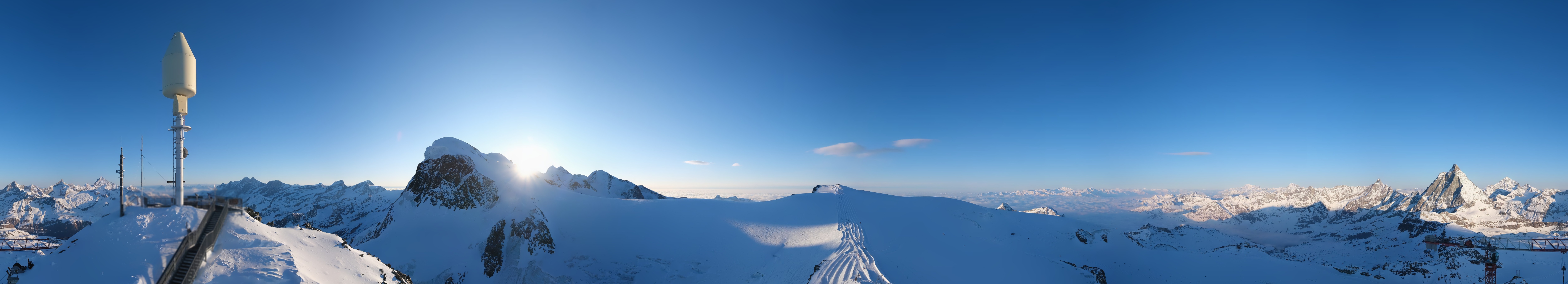 Archiv Foto Webcam Kleinmatterhorn Zermatt