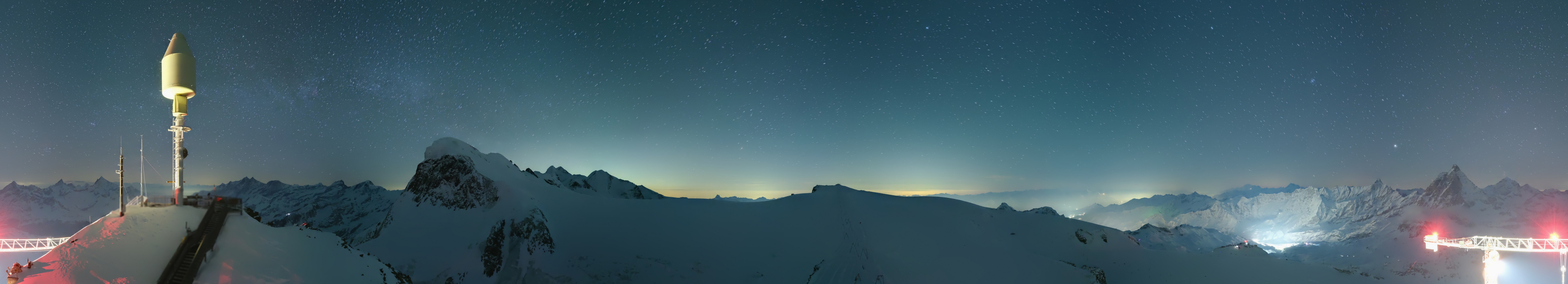 Archiv Foto Webcam Kleinmatterhorn Zermatt