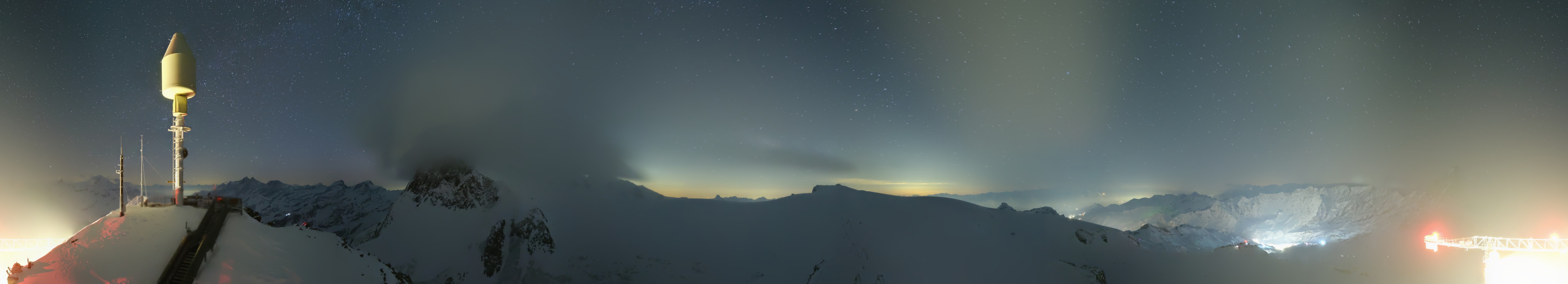 Archiv Foto Webcam Kleinmatterhorn Zermatt