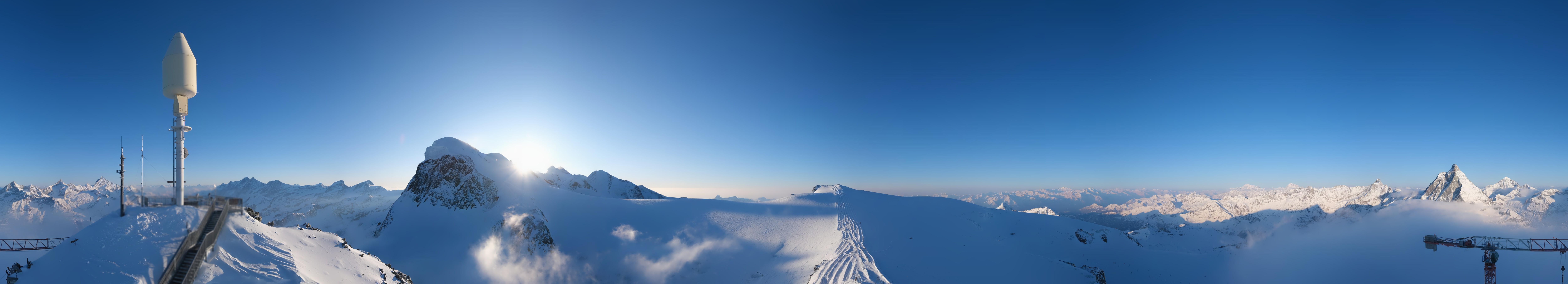 Archiv Foto Webcam Kleinmatterhorn Zermatt