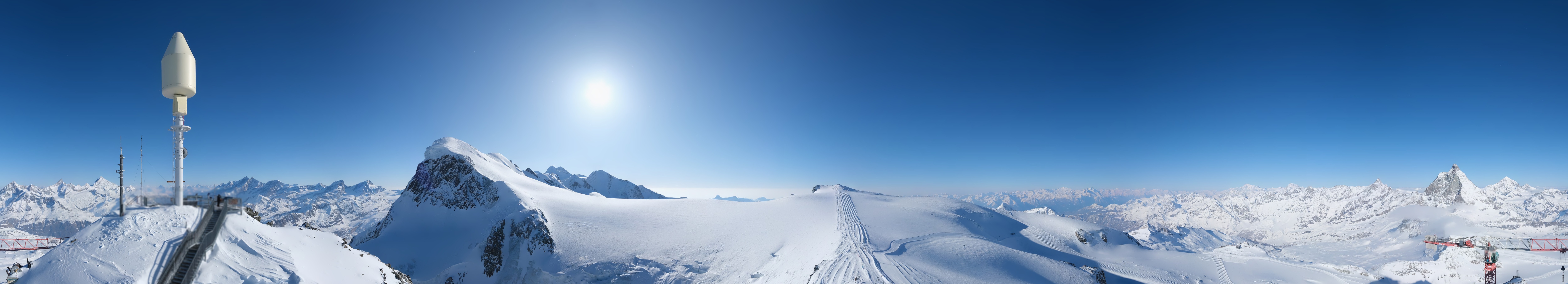 Archiv Foto Webcam Kleinmatterhorn Zermatt