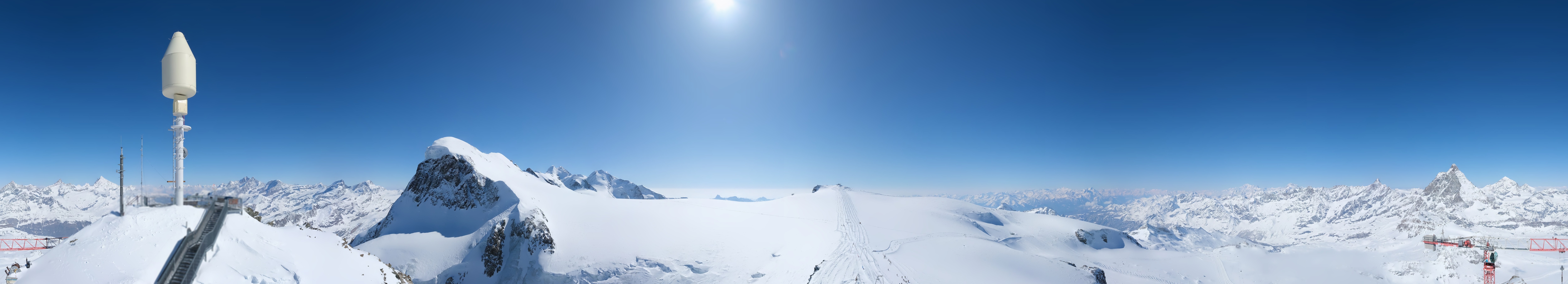 Archiv Foto Webcam Kleinmatterhorn Zermatt