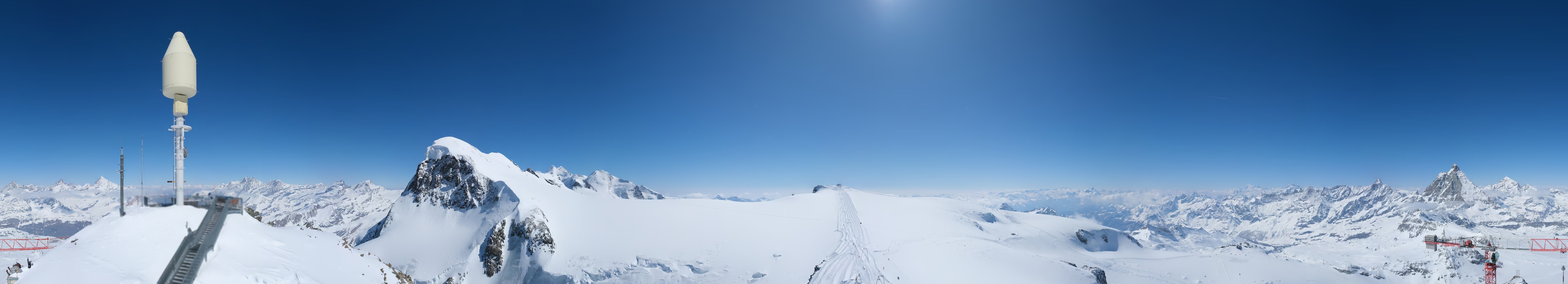 Archiv Foto Webcam Kleinmatterhorn Zermatt