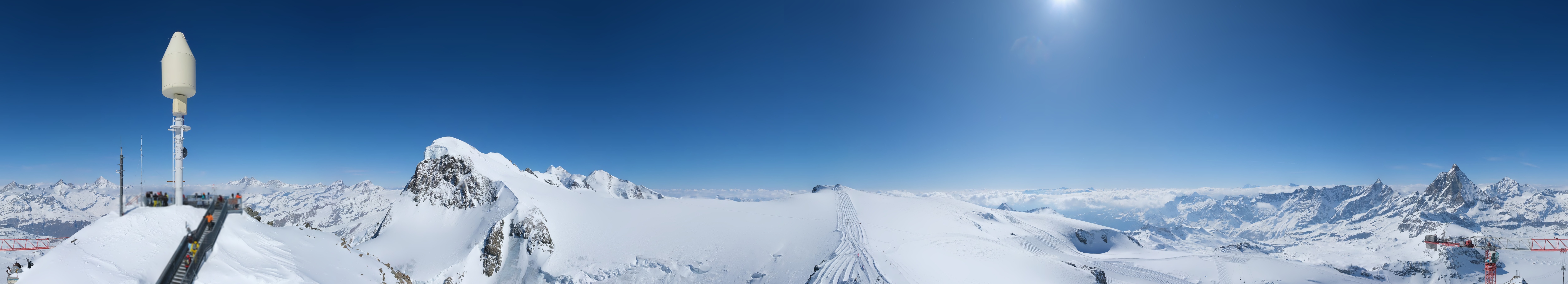 Archiv Foto Webcam Kleinmatterhorn Zermatt