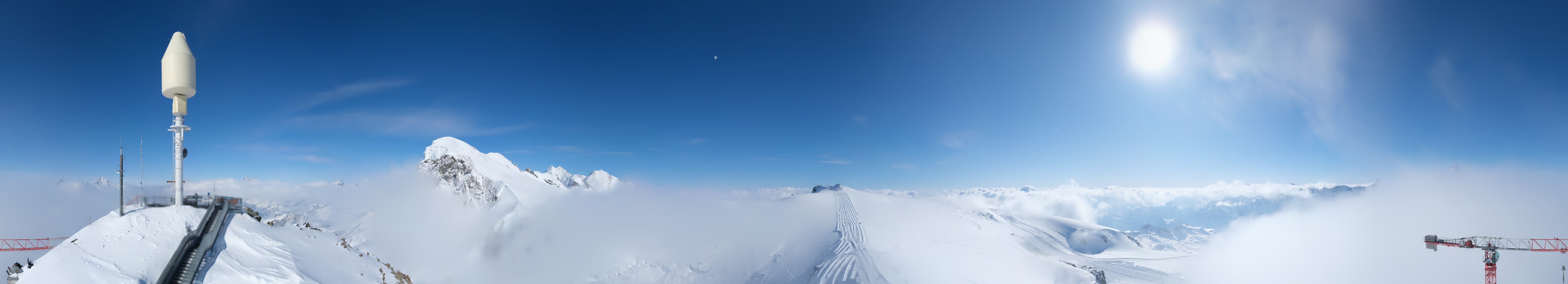 Archiv Foto Webcam Kleinmatterhorn Zermatt