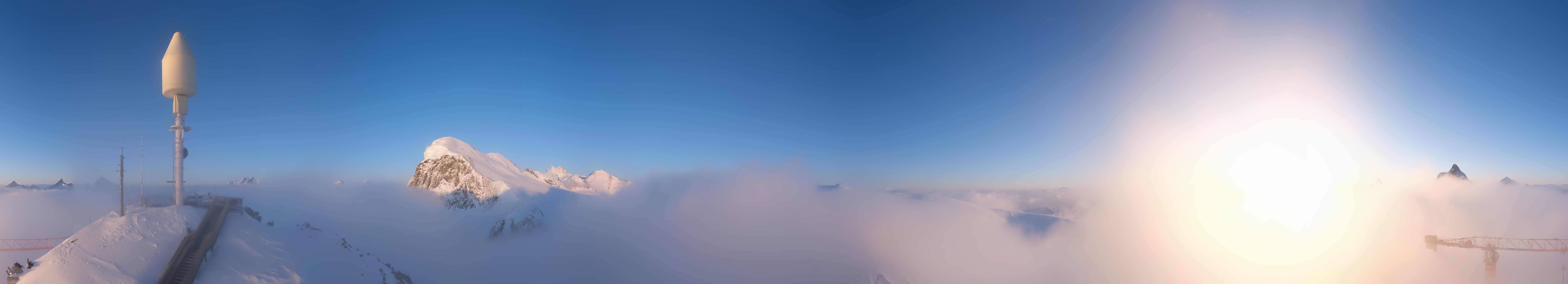 Archiv Foto Webcam Kleinmatterhorn Zermatt