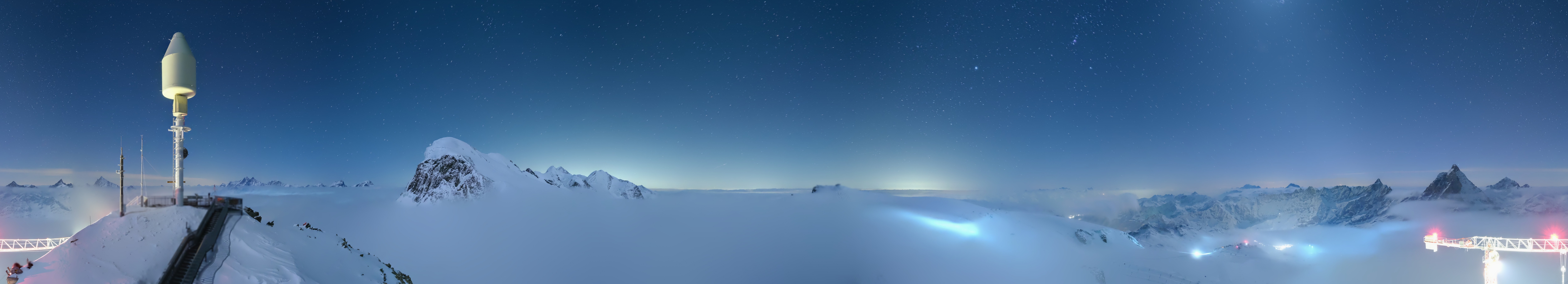 Archiv Foto Webcam Kleinmatterhorn Zermatt