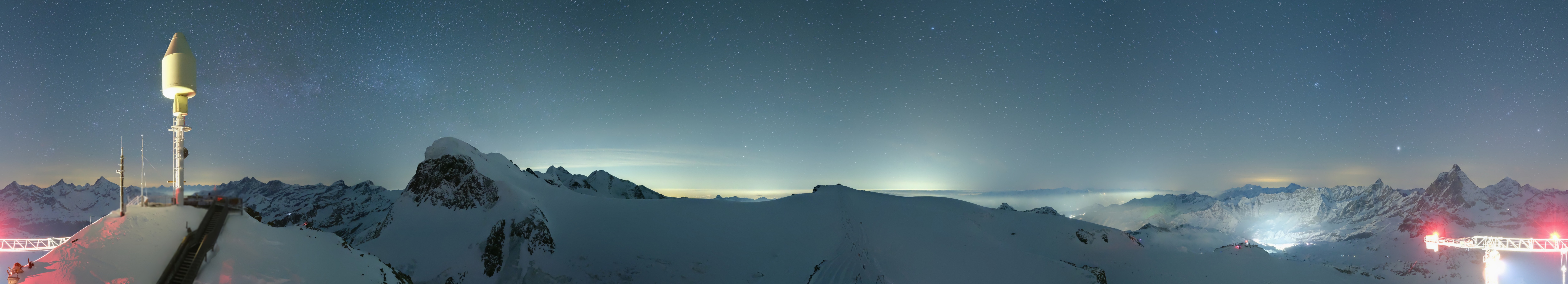 Archiv Foto Webcam Kleinmatterhorn Zermatt
