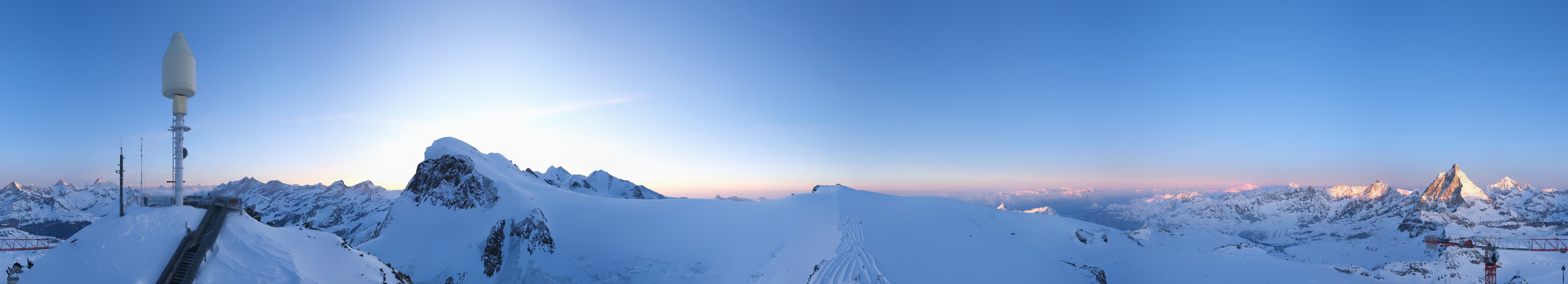 Archiv Foto Webcam Kleinmatterhorn Zermatt