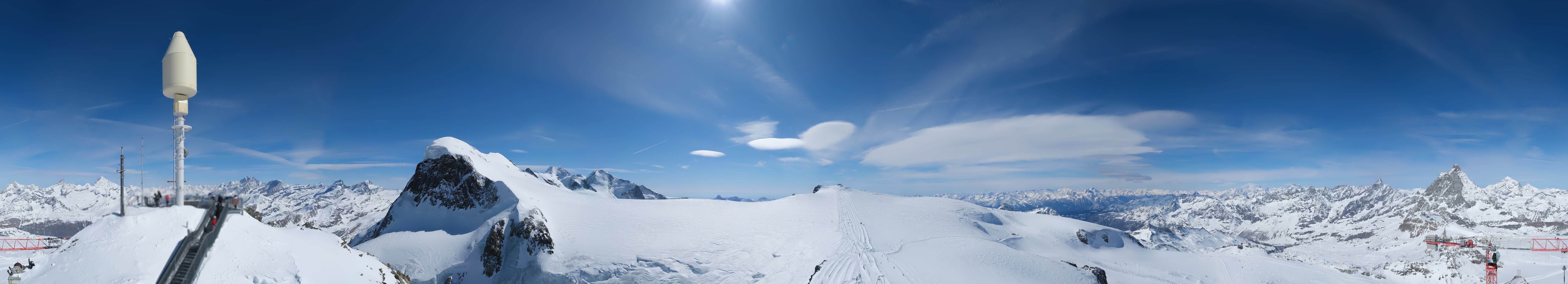 Archiv Foto Webcam Kleinmatterhorn Zermatt