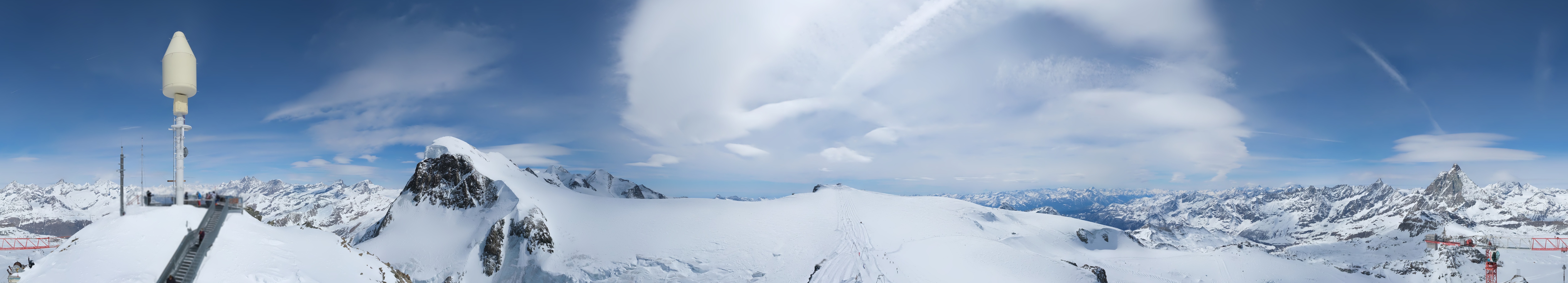 Archiv Foto Webcam Kleinmatterhorn Zermatt