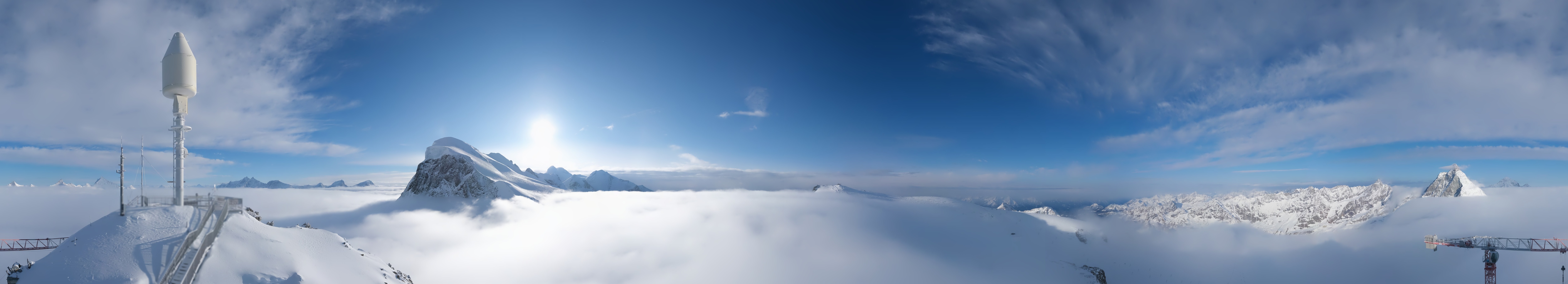 Archived image Webcam Kleinmatterhorn Zermatt