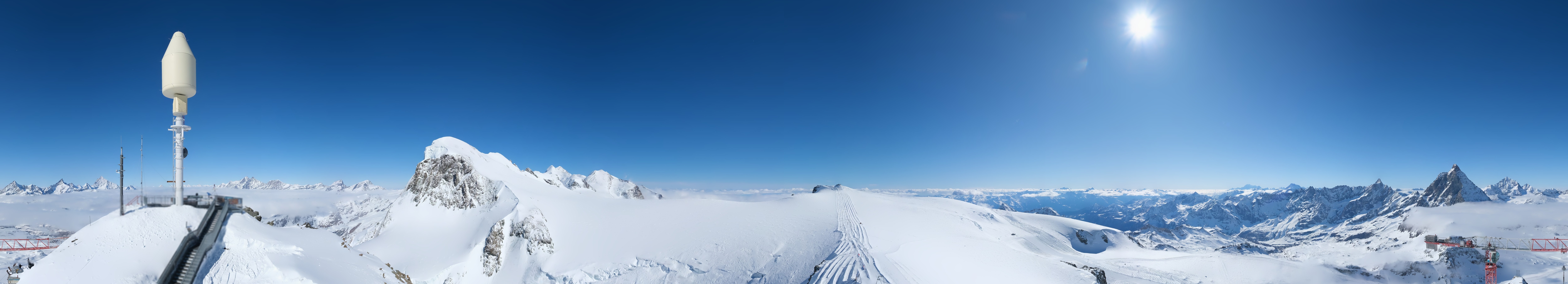 Archived image Webcam Kleinmatterhorn Zermatt