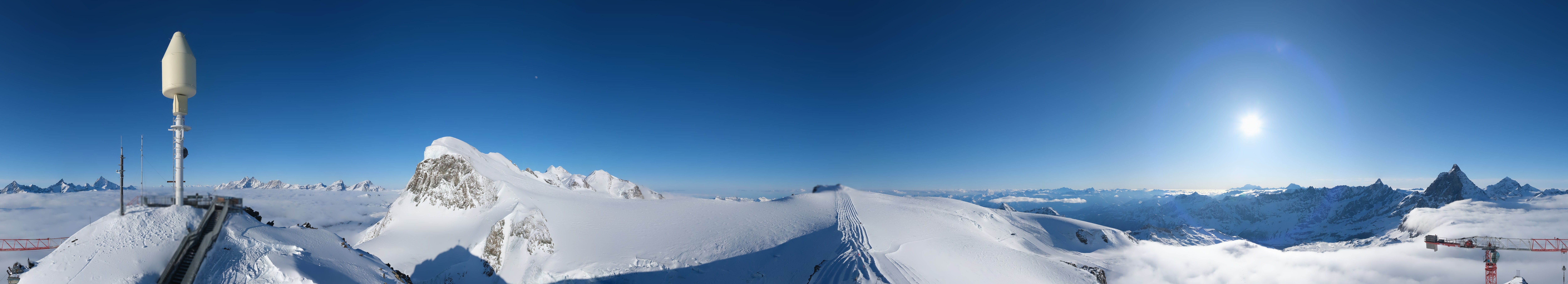 Archived image Webcam Kleinmatterhorn Zermatt