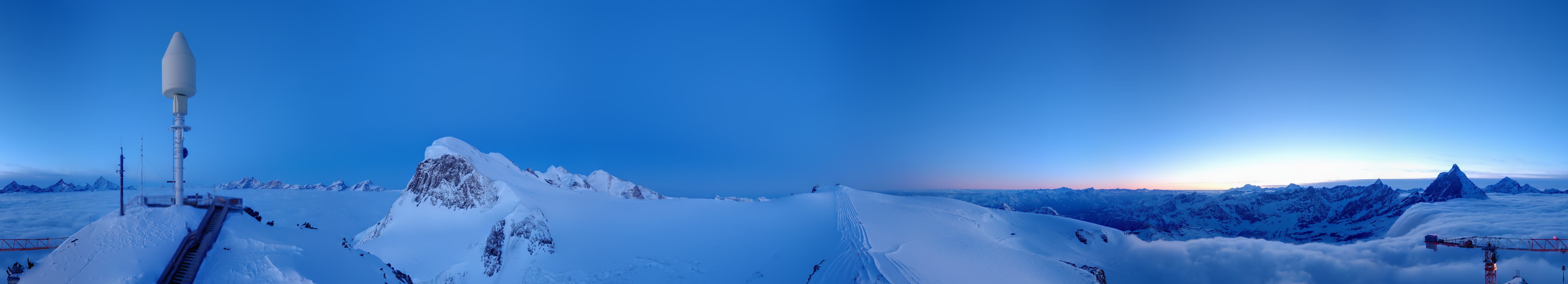 Archived image Webcam Kleinmatterhorn Zermatt