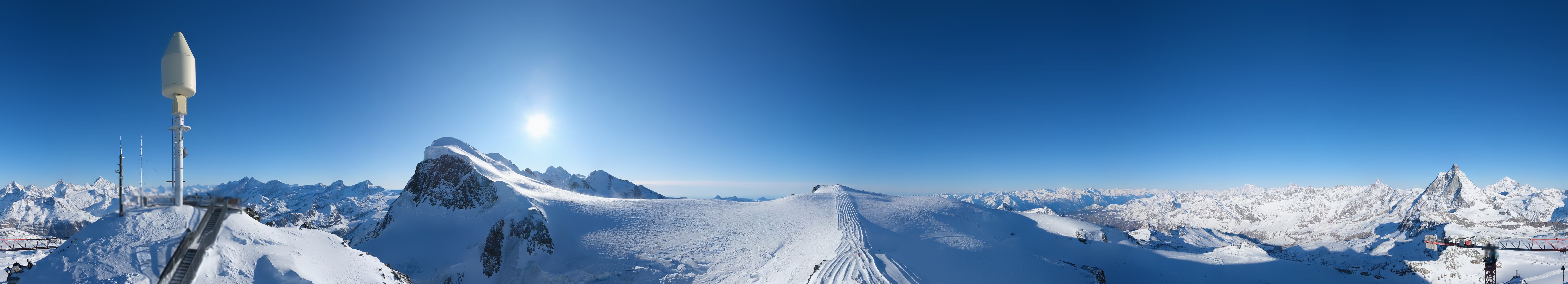 Archiv Foto Webcam Kleinmatterhorn Zermatt
