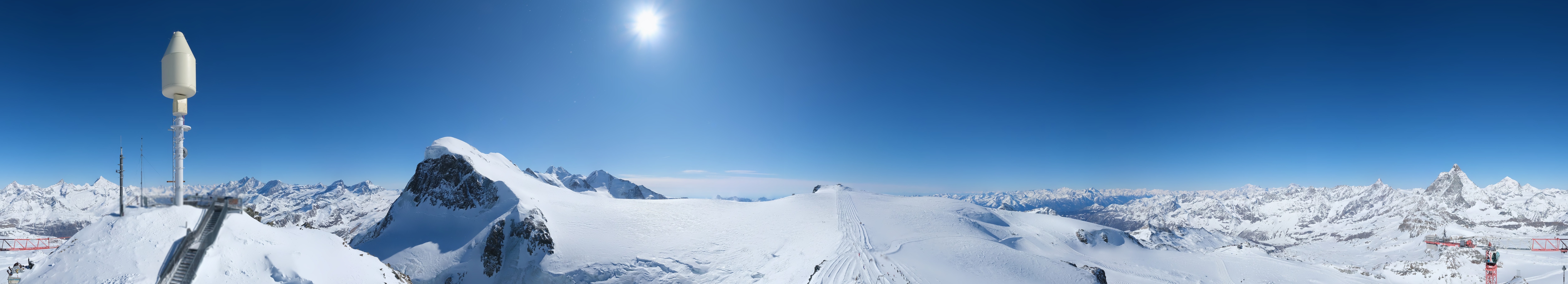 Archiv Foto Webcam Kleinmatterhorn Zermatt