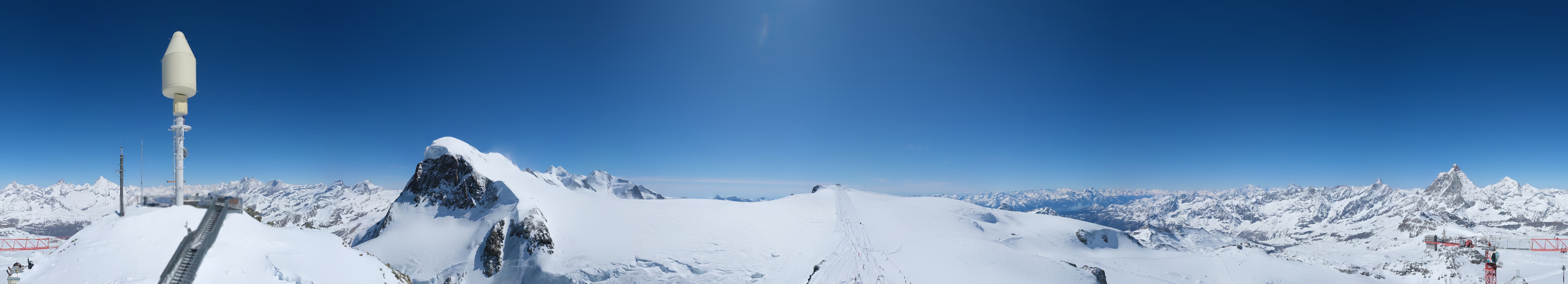Archiv Foto Webcam Kleinmatterhorn Zermatt
