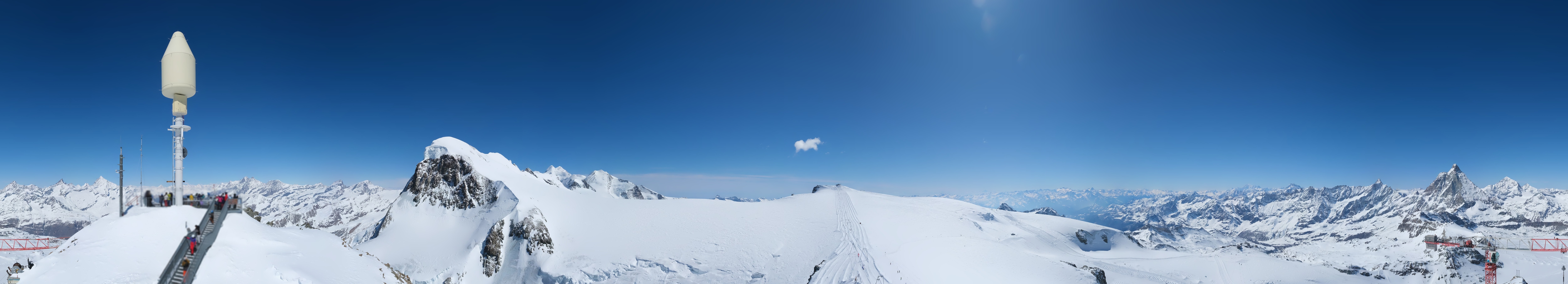 Archiv Foto Webcam Kleinmatterhorn Zermatt