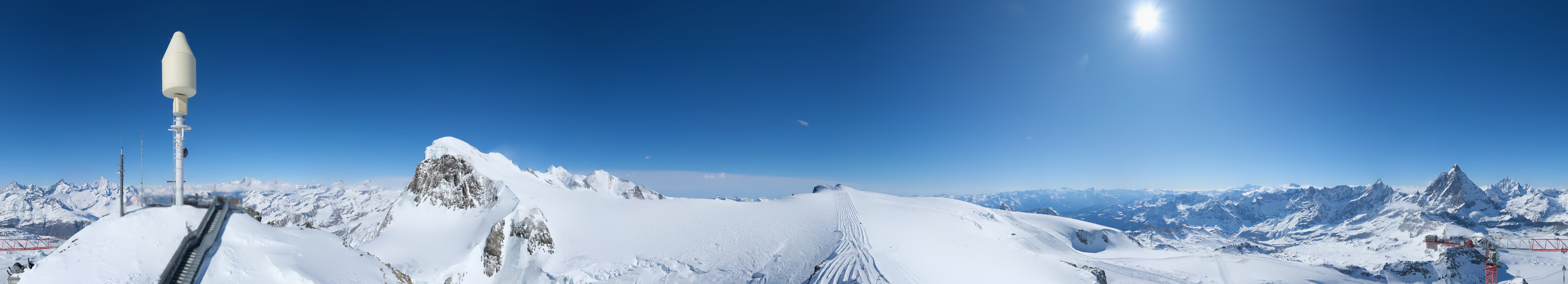 Archiv Foto Webcam Kleinmatterhorn Zermatt