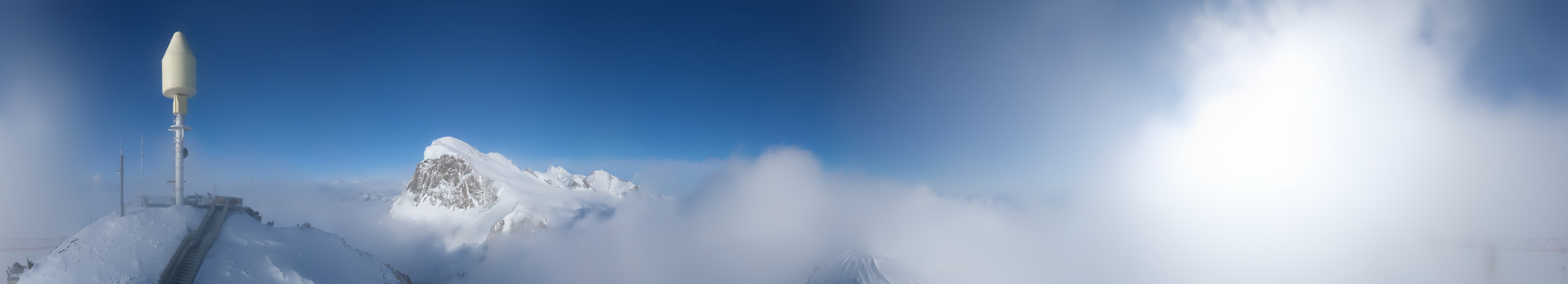 Archiv Foto Webcam Kleinmatterhorn Zermatt