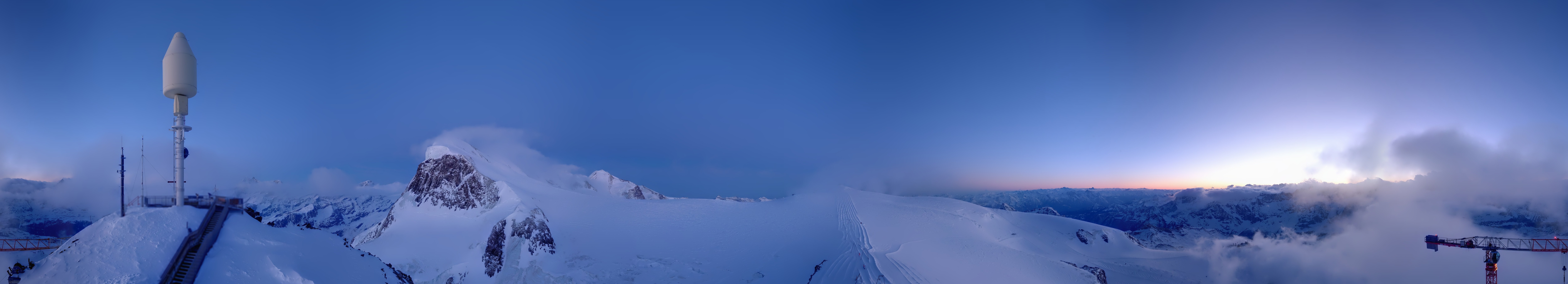 Archiv Foto Webcam Kleinmatterhorn Zermatt
