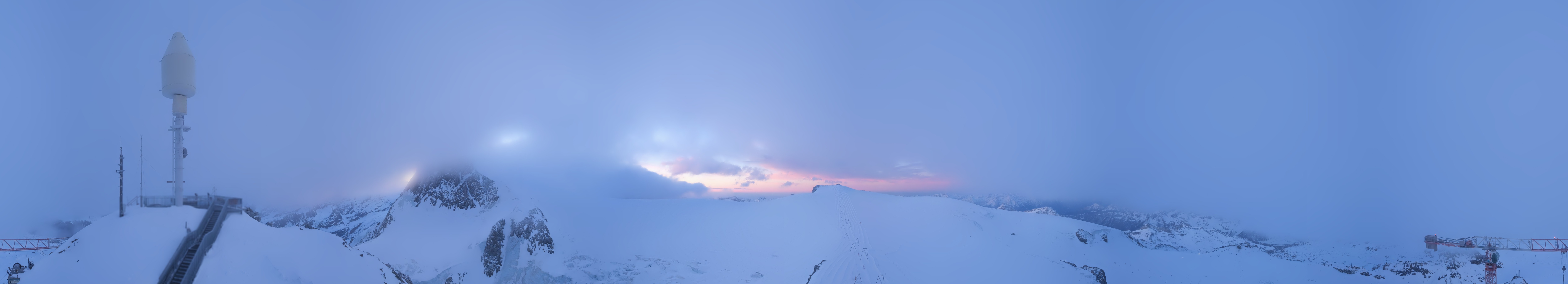 Archiv Foto Webcam Kleinmatterhorn Zermatt