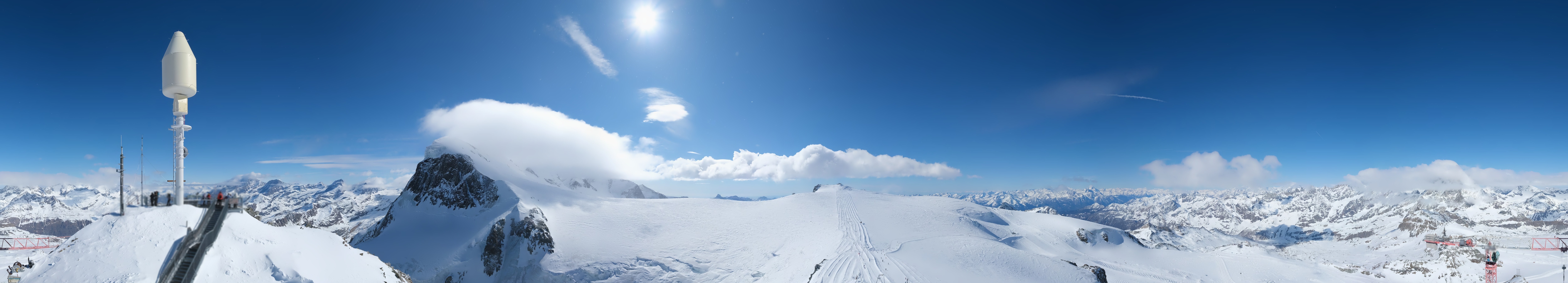Archiv Foto Webcam Kleinmatterhorn Zermatt