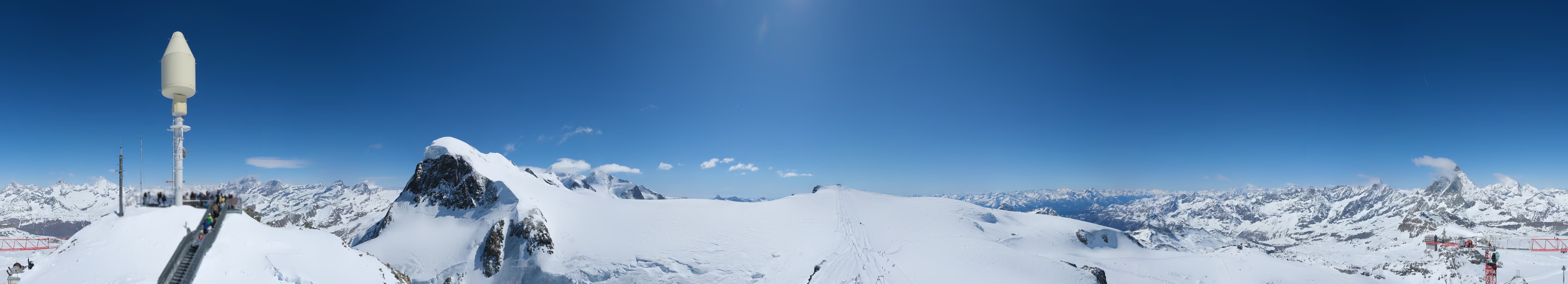 Archiv Foto Webcam Kleinmatterhorn Zermatt