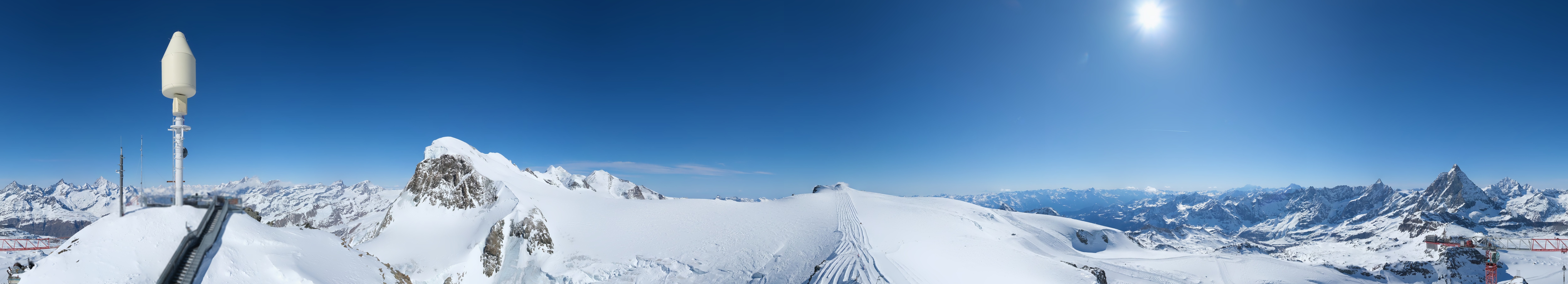 Archiv Foto Webcam Kleinmatterhorn Zermatt