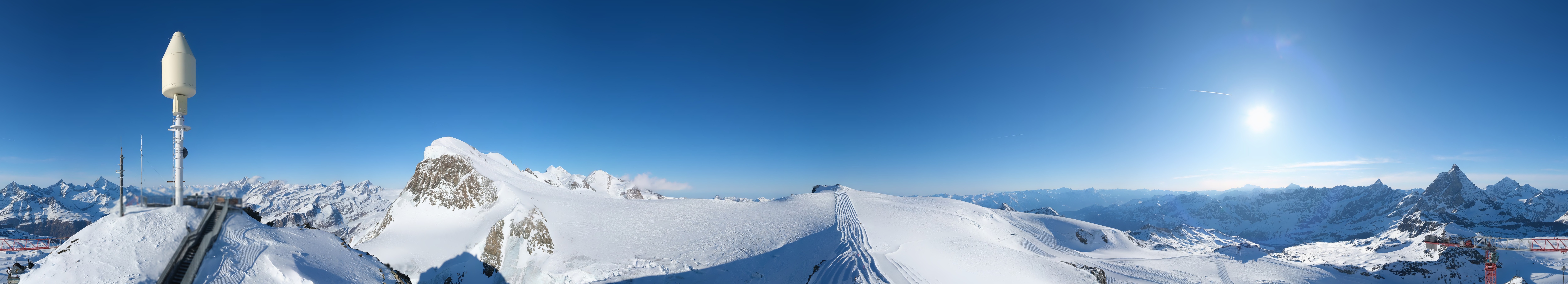Archiv Foto Webcam Kleinmatterhorn Zermatt