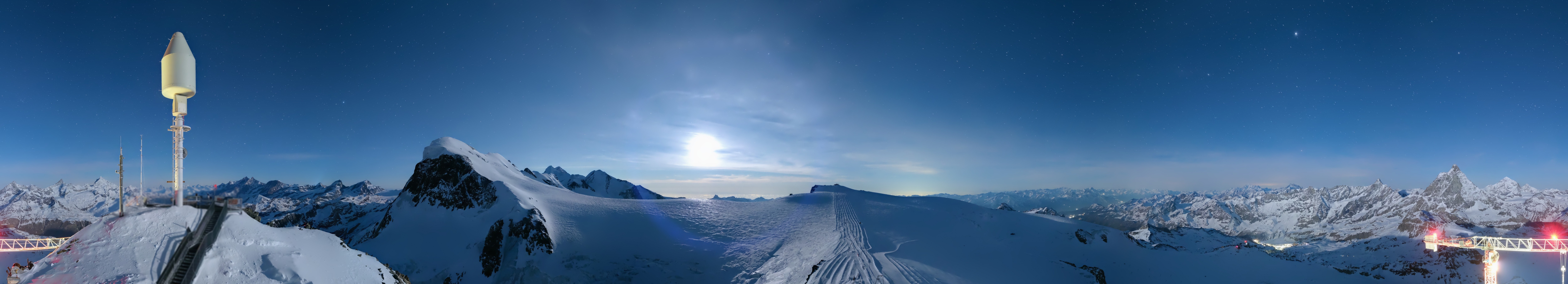 Archived image Webcam Kleinmatterhorn Zermatt