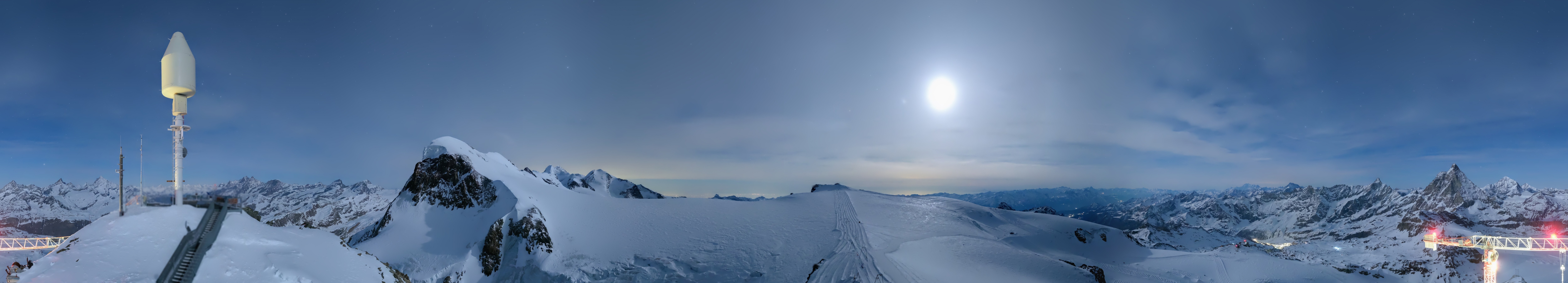 Archived image Webcam Kleinmatterhorn Zermatt