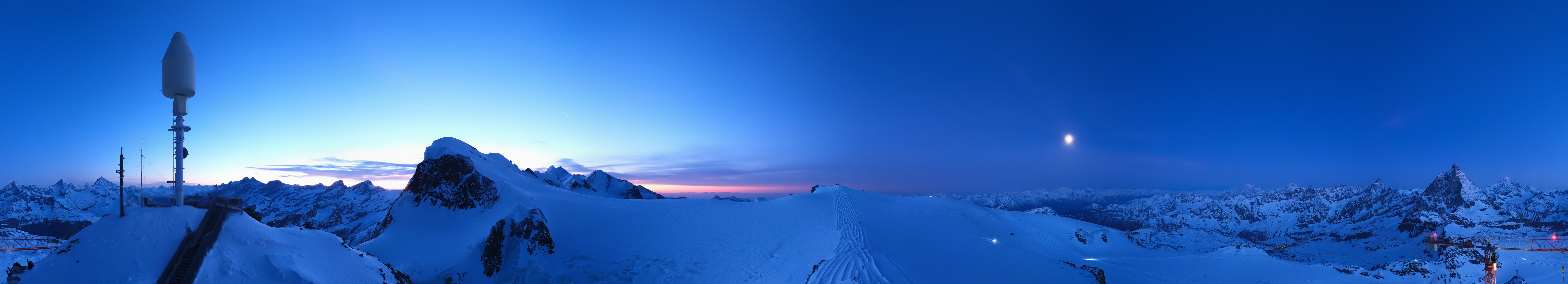 Archived image Webcam Kleinmatterhorn Zermatt
