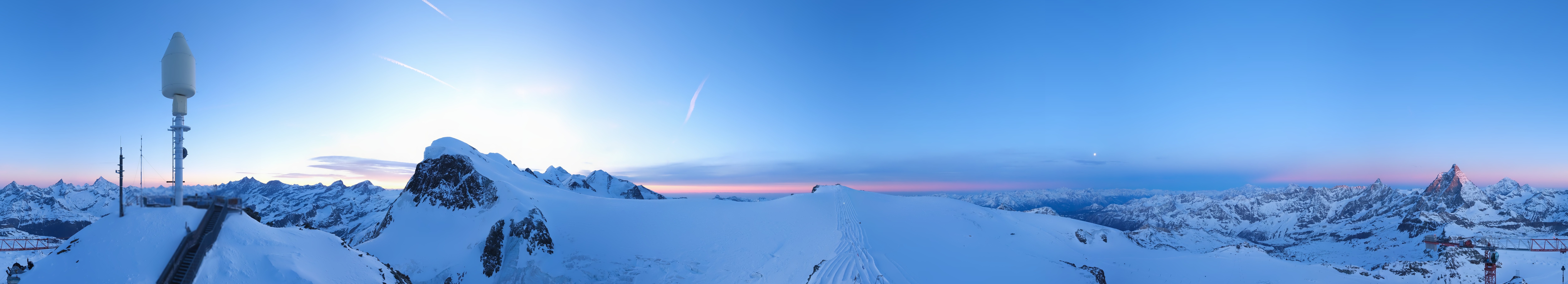 Archived image Webcam Kleinmatterhorn Zermatt