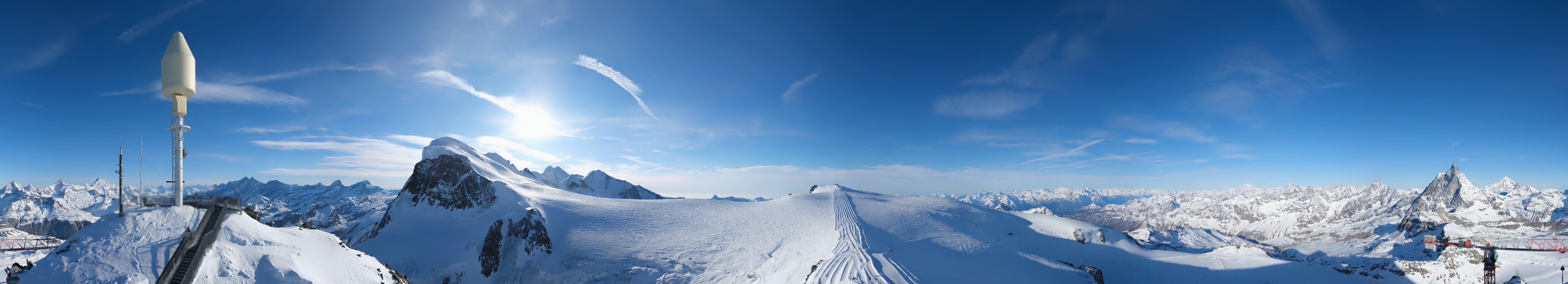 Archived image Webcam Kleinmatterhorn Zermatt