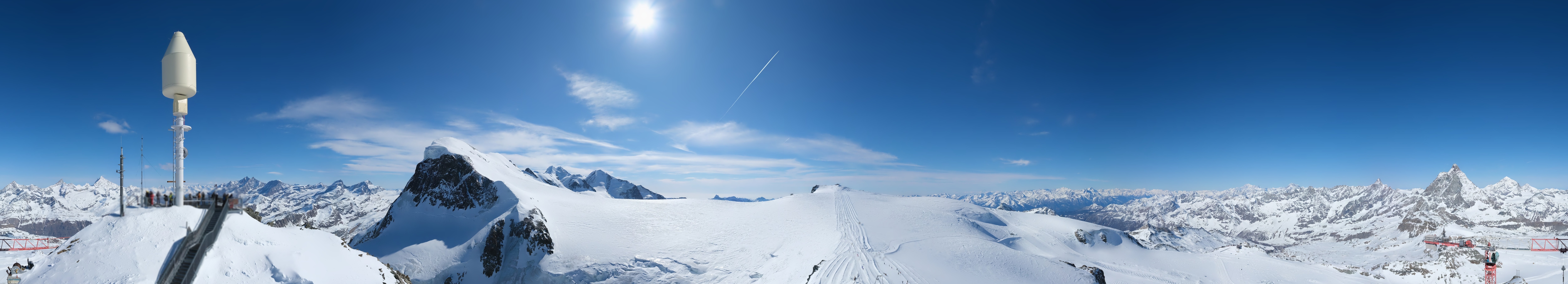 Archived image Webcam Kleinmatterhorn Zermatt