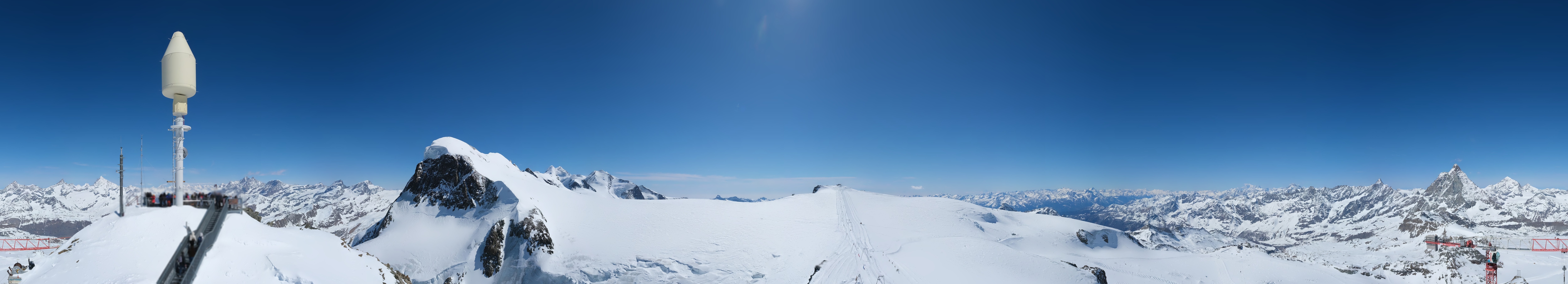 Archived image Webcam Kleinmatterhorn Zermatt