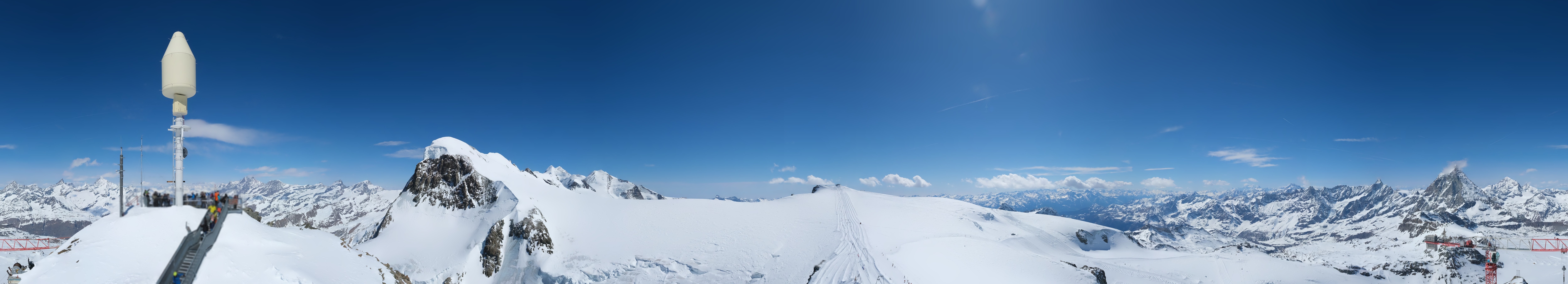 Archived image Webcam Kleinmatterhorn Zermatt