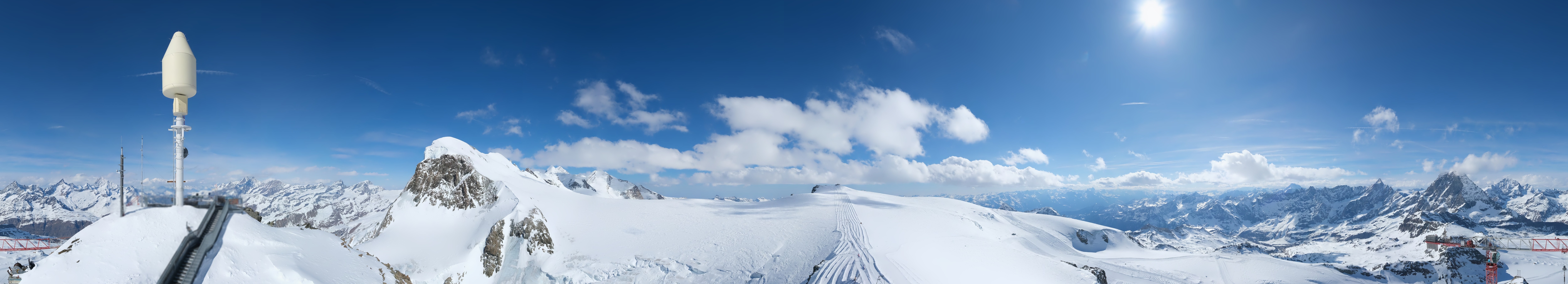 Archived image Webcam Kleinmatterhorn Zermatt