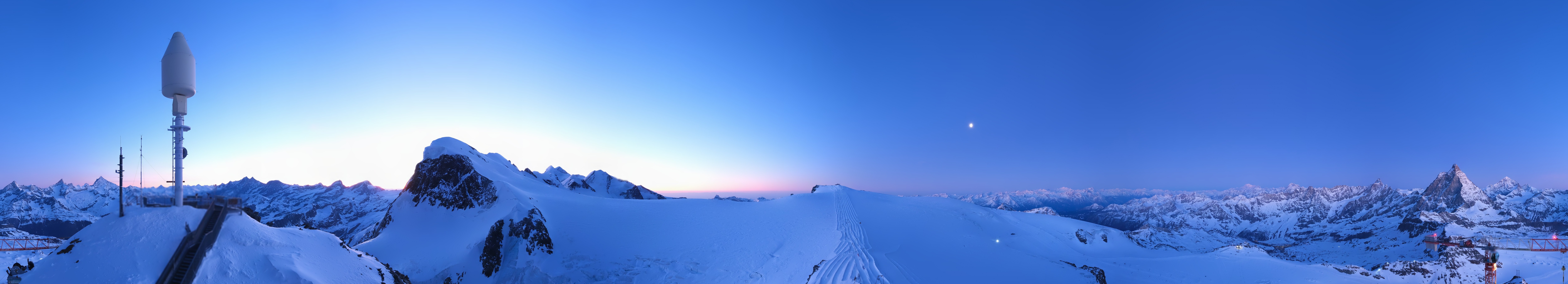 Archiv Foto Webcam Kleinmatterhorn Zermatt