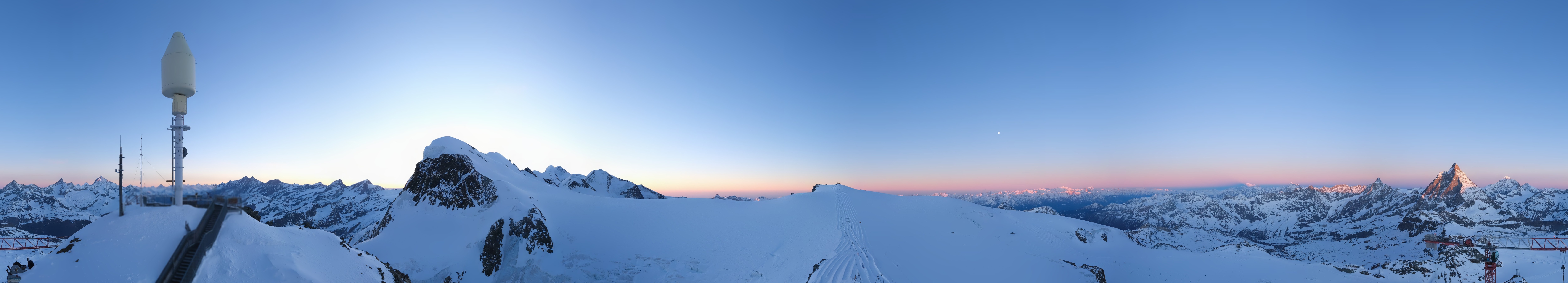 Archiv Foto Webcam Kleinmatterhorn Zermatt