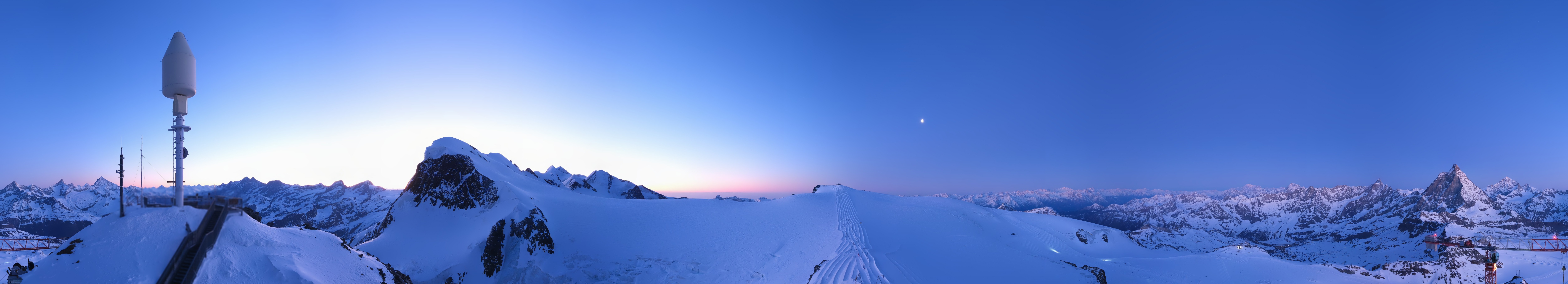 Archiv Foto Webcam Kleinmatterhorn Zermatt