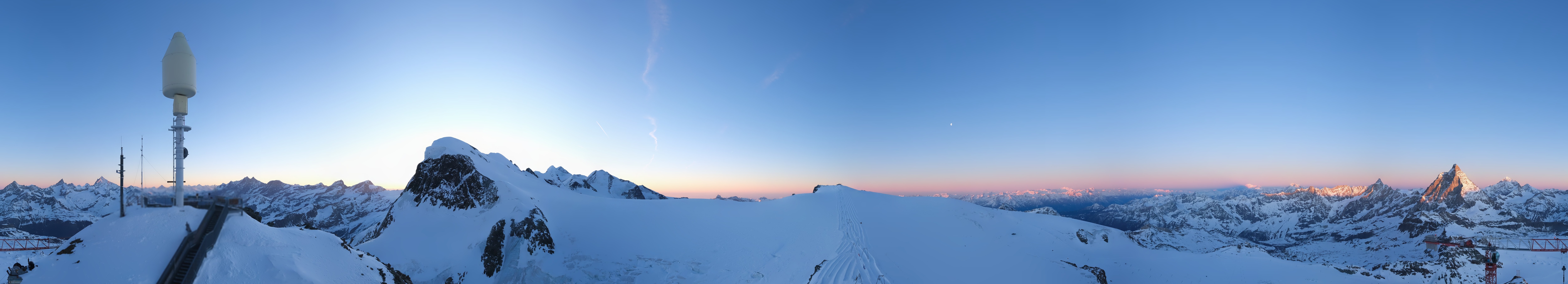 Archiv Foto Webcam Kleinmatterhorn Zermatt