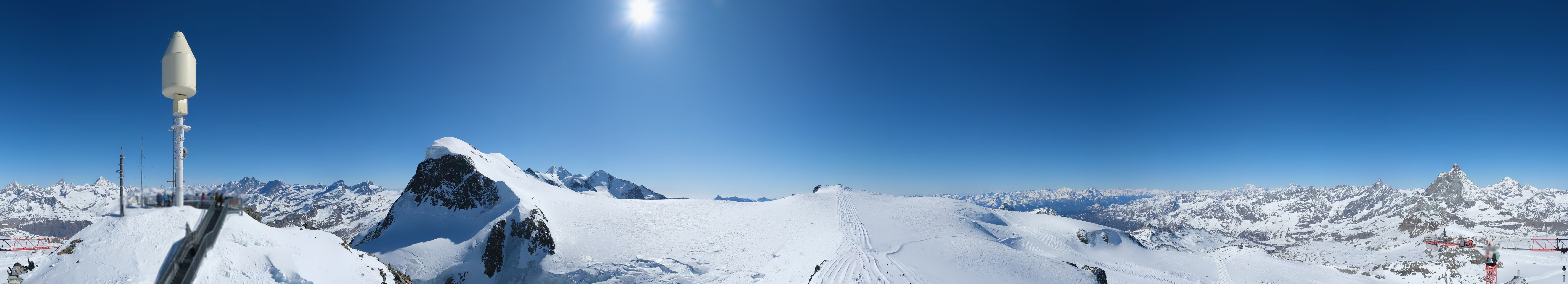 Archiv Foto Webcam Kleinmatterhorn Zermatt