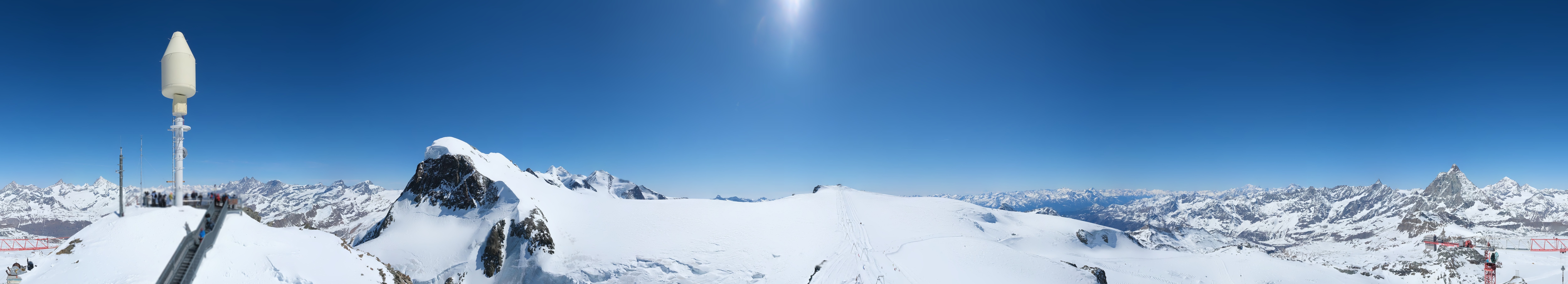Archiv Foto Webcam Kleinmatterhorn Zermatt